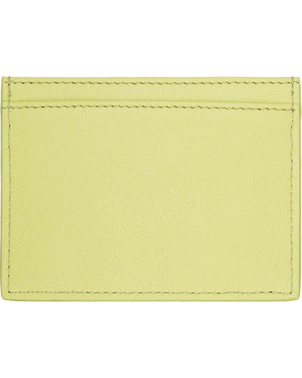 Vivienne Westwood Yellow Flat Card Holder for men