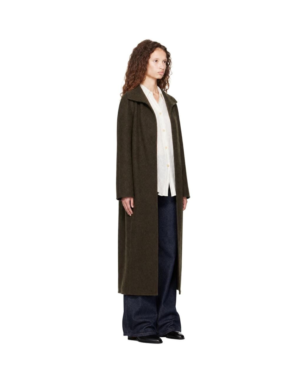 Khaite Black Khaki Romare Coat