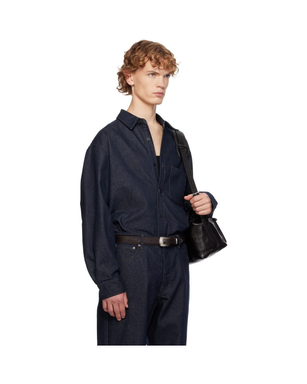LE17SEPTEMBRE Blue Denim Overshirt for men