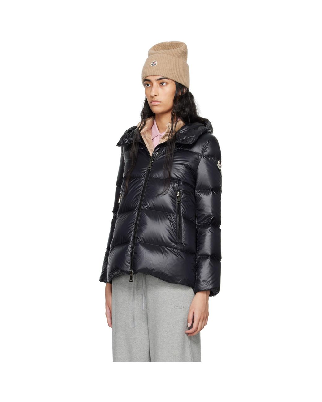 Moncler Black Seritte Short Down Jacket