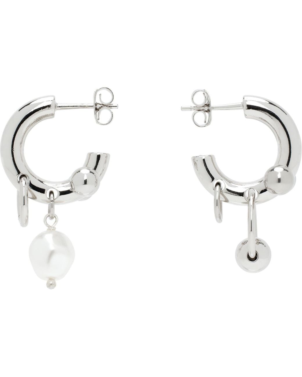 Justine Clenquet Black Lisa Earrings