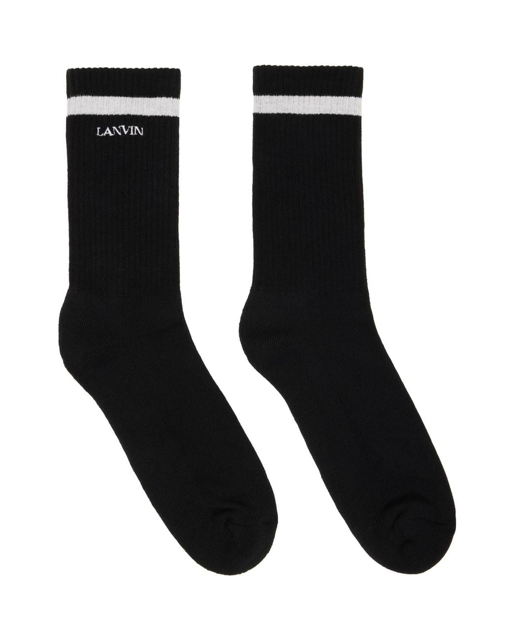 Lanvin Black Classic Socks for men
