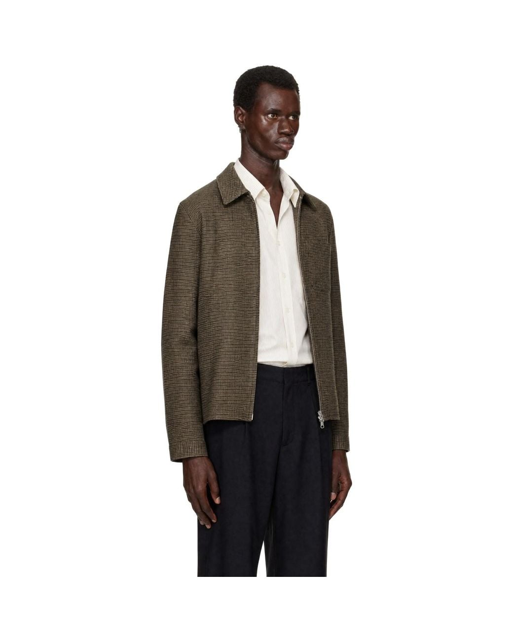 Another Aspect Brown Another 1.0 Overshirt for men
