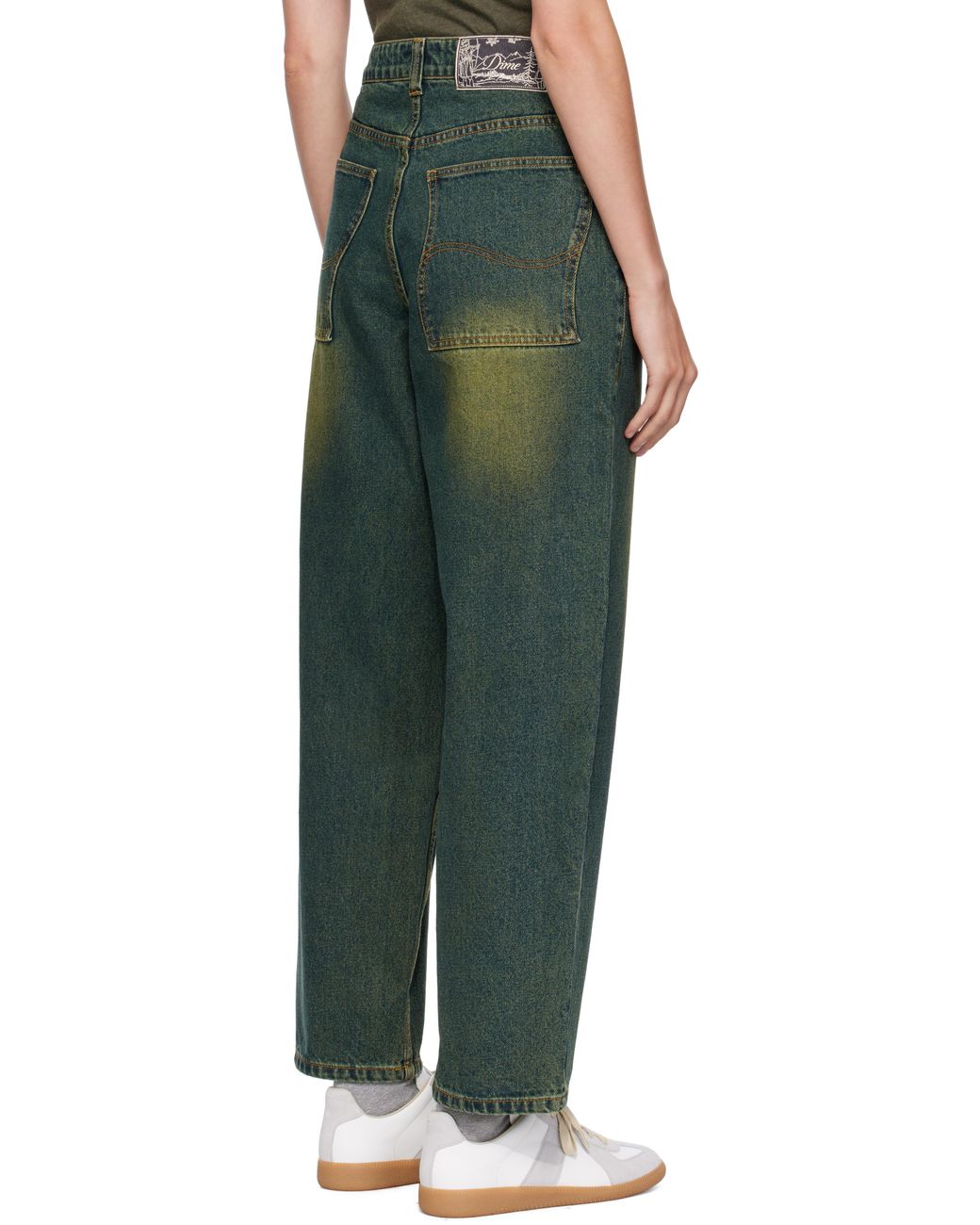 Dime Green Baggy Jeans