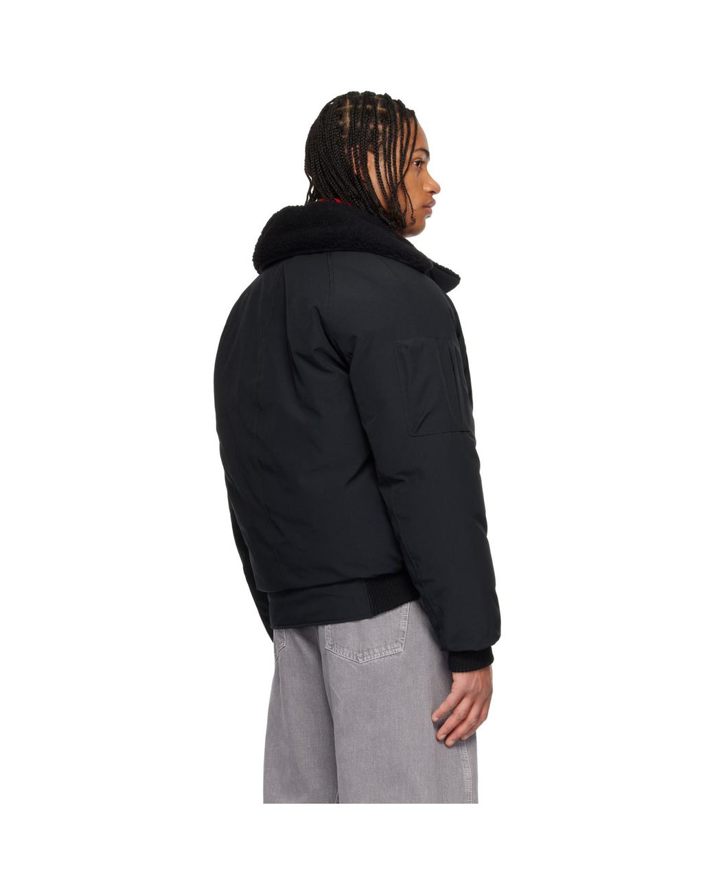 Canada Goose Black Chilliwack Aviator Bomber Down Jacket for men