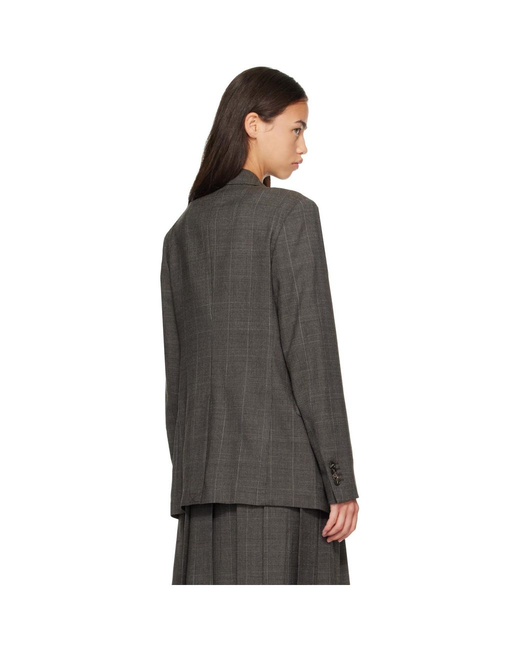Simone Rocha Black Embellished Hem Slice Blazer