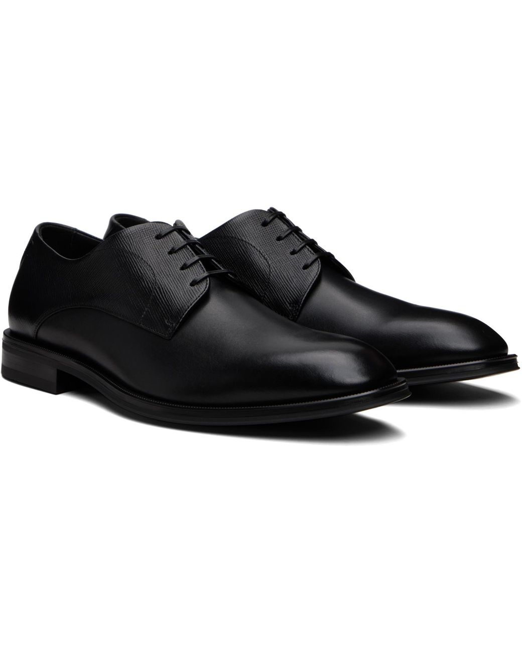 Boss Black Textured & Smooth Leather Derbys for men
