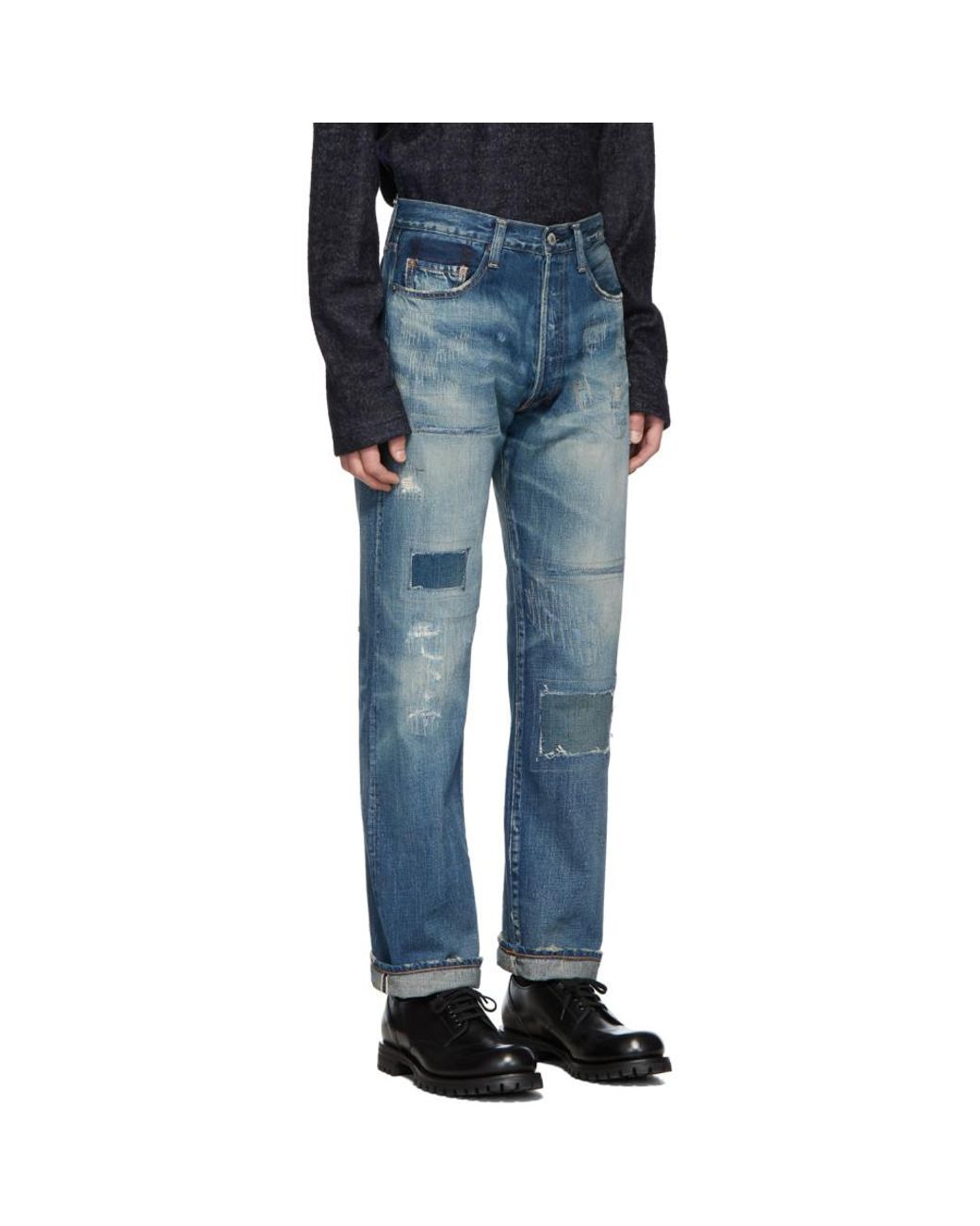 Junya Watanabe Blue Levis Edition 501 1947 Customized Jeans for Men | Lyst  Canada