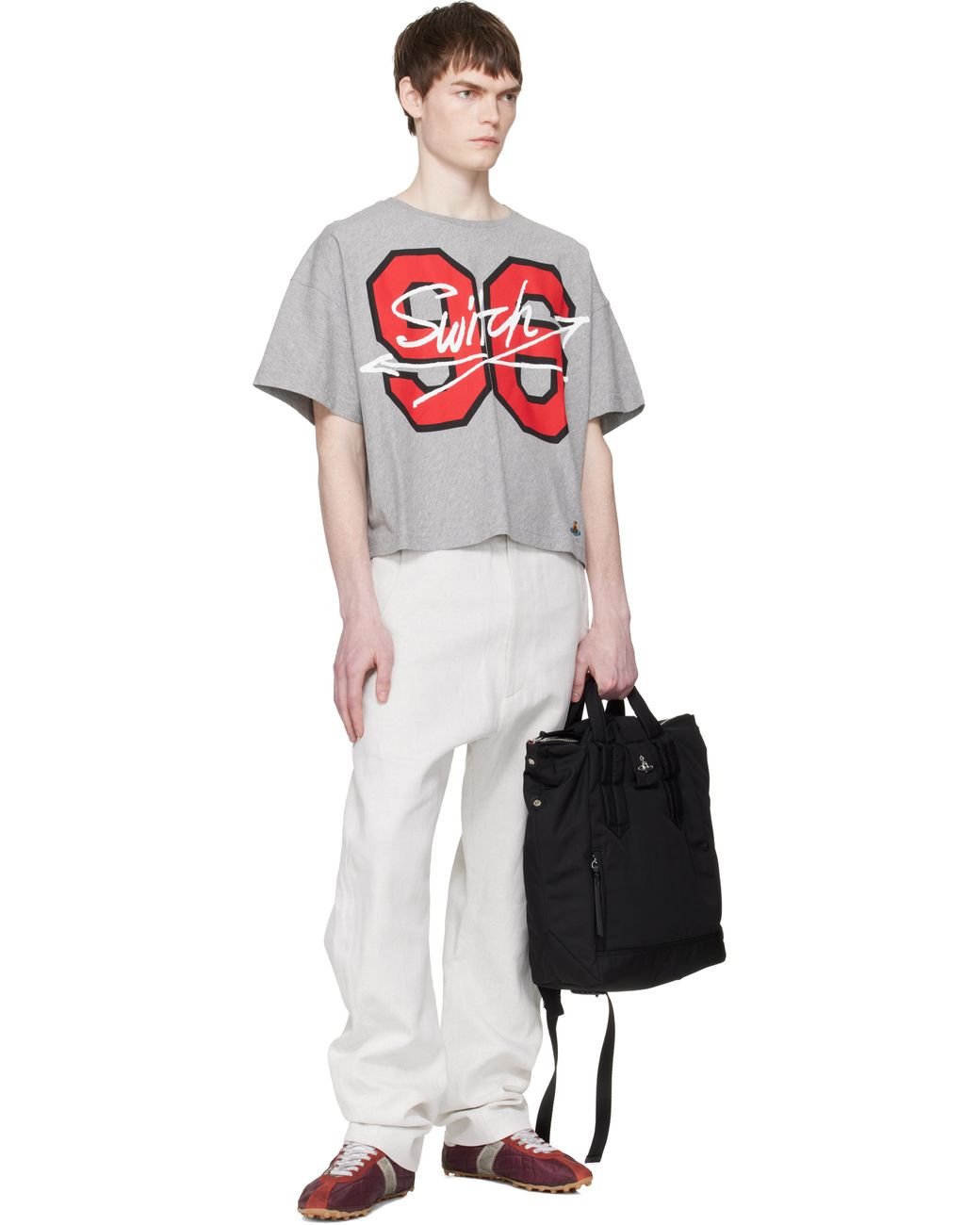 Vivienne Westwood Black Steven Backpack for men