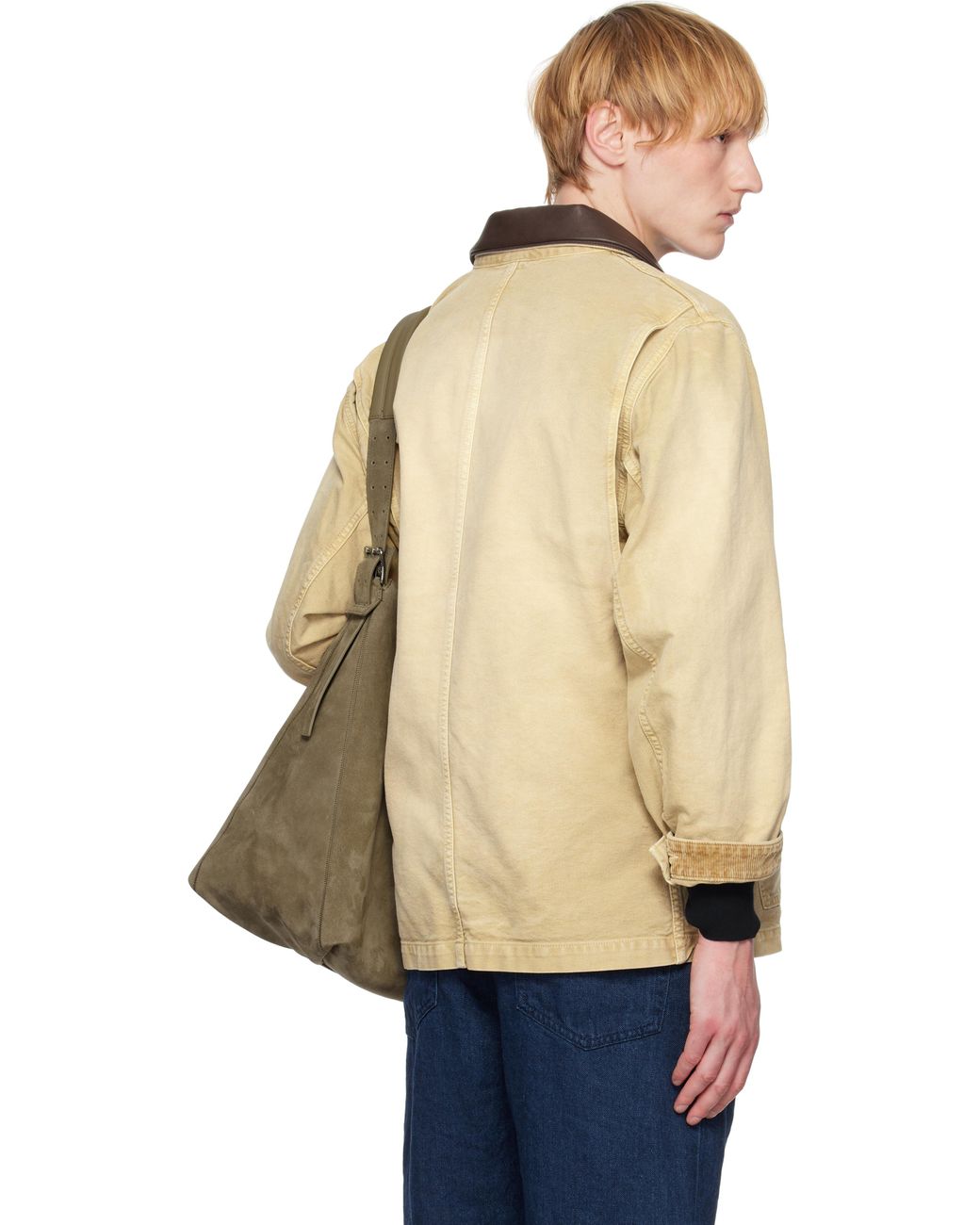 AURALEE Organic Cotton Duck Jacket in Natural for Men | Lyst