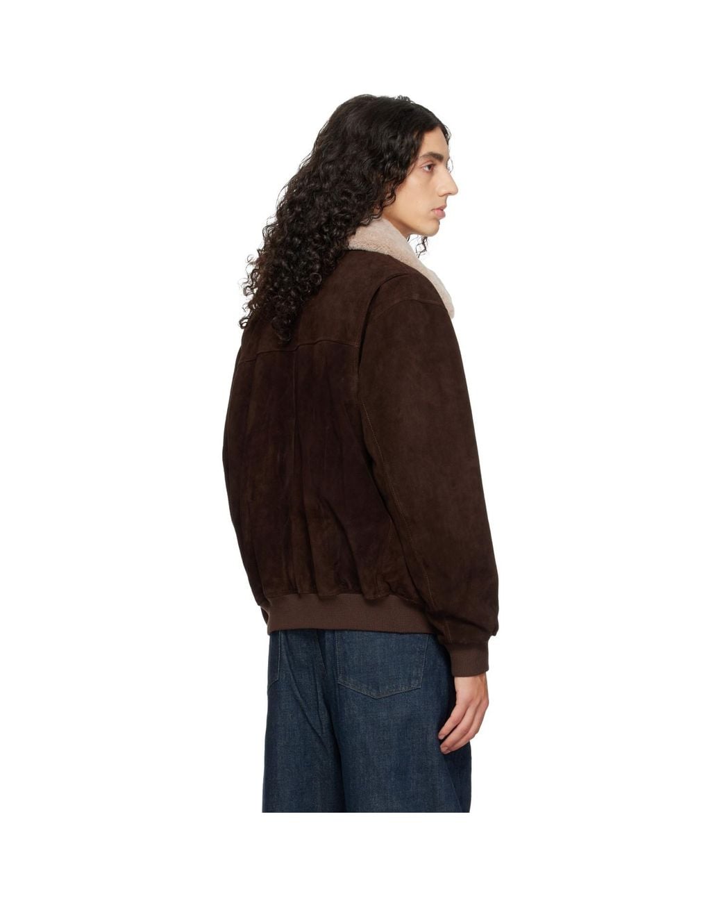 Arma Brown Bari Gritty Suede Jacket for men