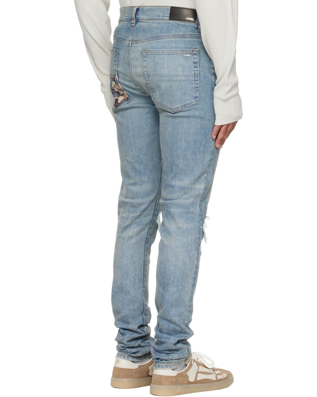 Amiri Blue Crane Mx1 Jeans for men