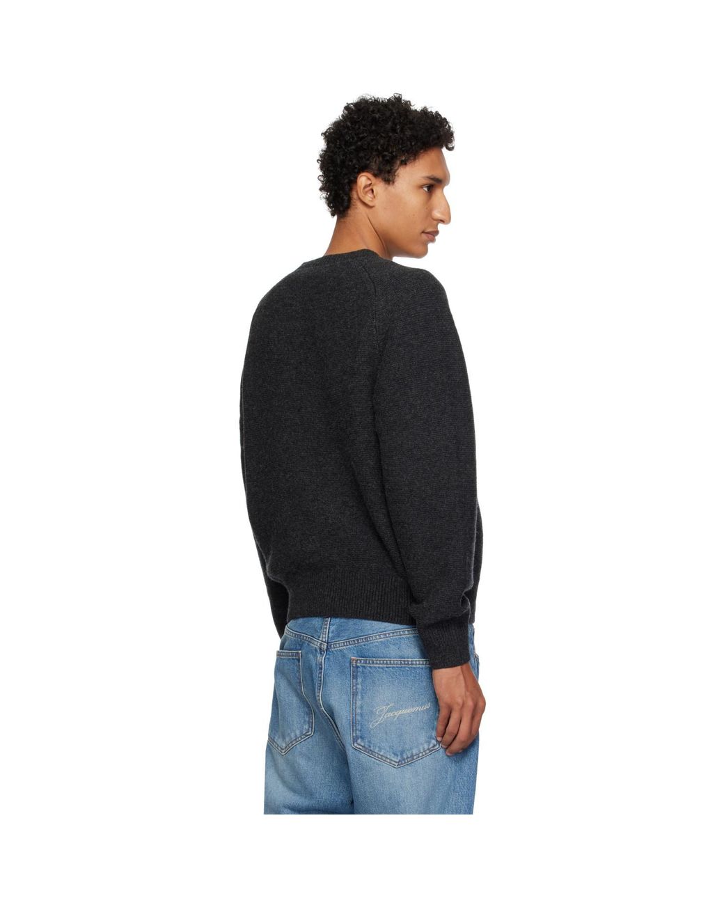 Lady White Co. Black Raglan Link Sweater for men