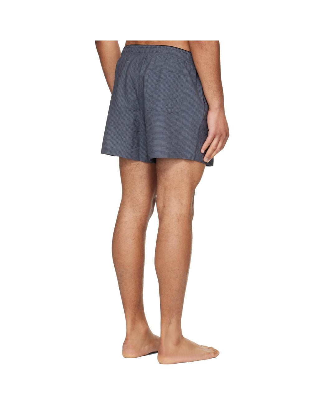 Our Legacy Blue Boxer Swim Shorts for men