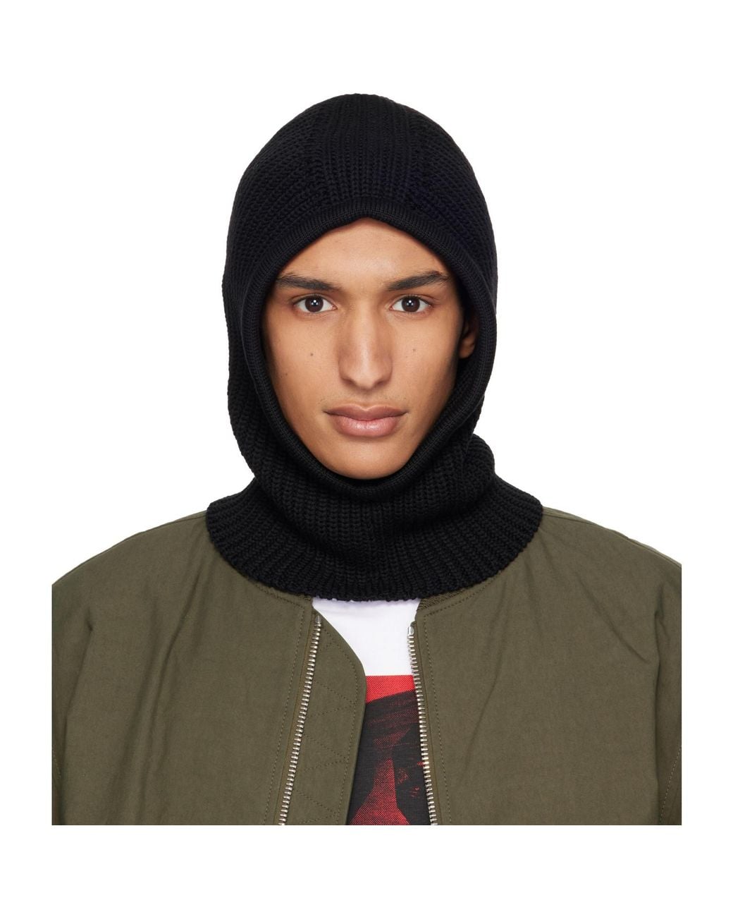 Givenchy Green Wool Balaclava for men