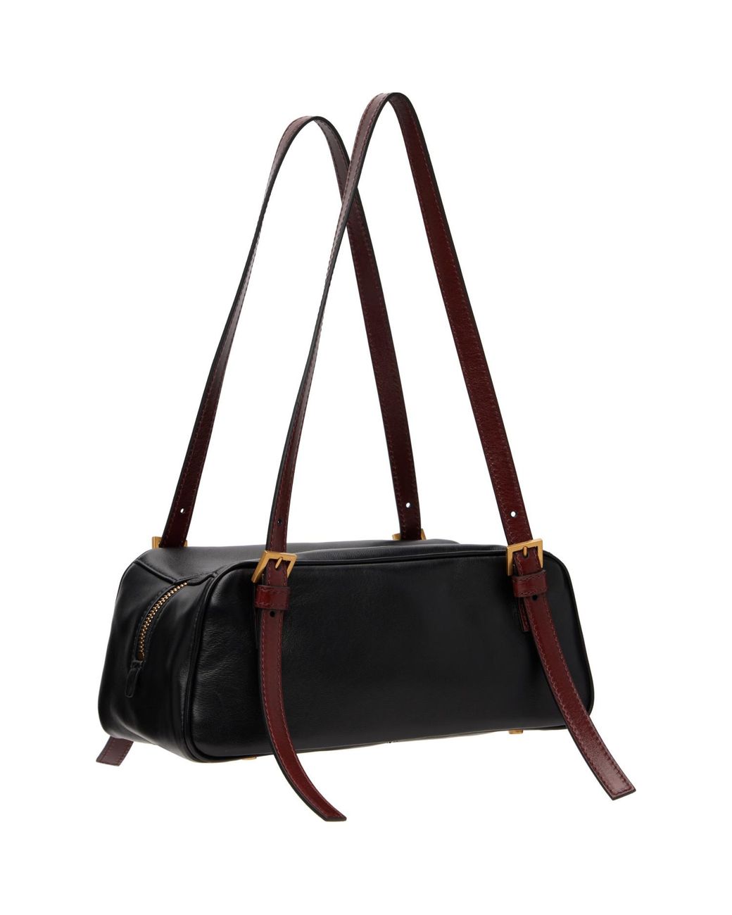 Versace Black Emblème Nappa Bowling Bag
