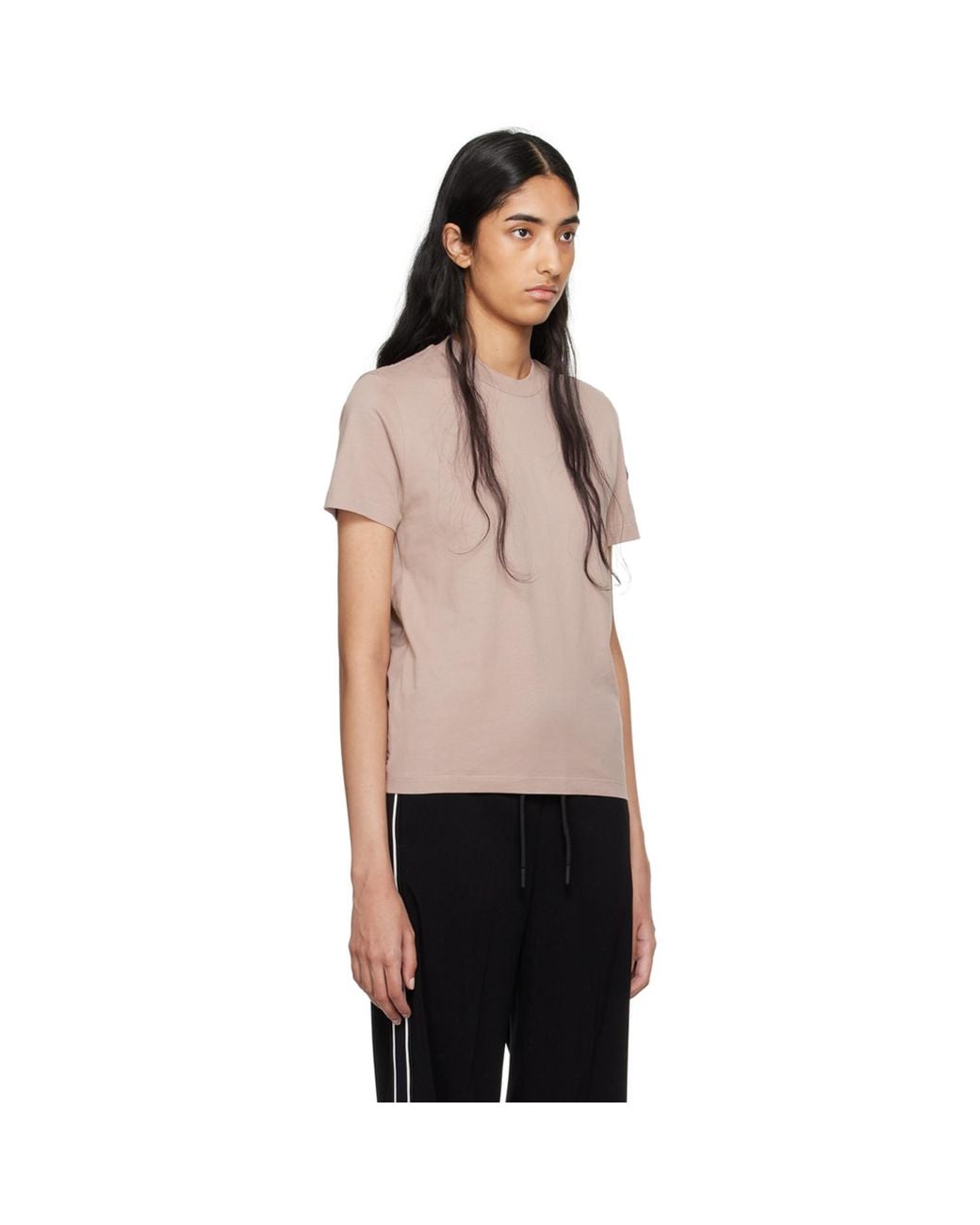 Moncler Black Pleated T-Shirt