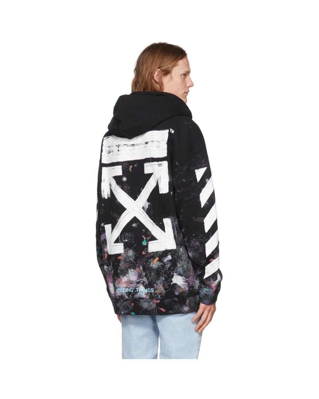 Pull a capuche noir Brushed Diagonal Arrows Galaxy Off-White c/o Virgil  Abloh pour homme en coloris Noir | Lyst