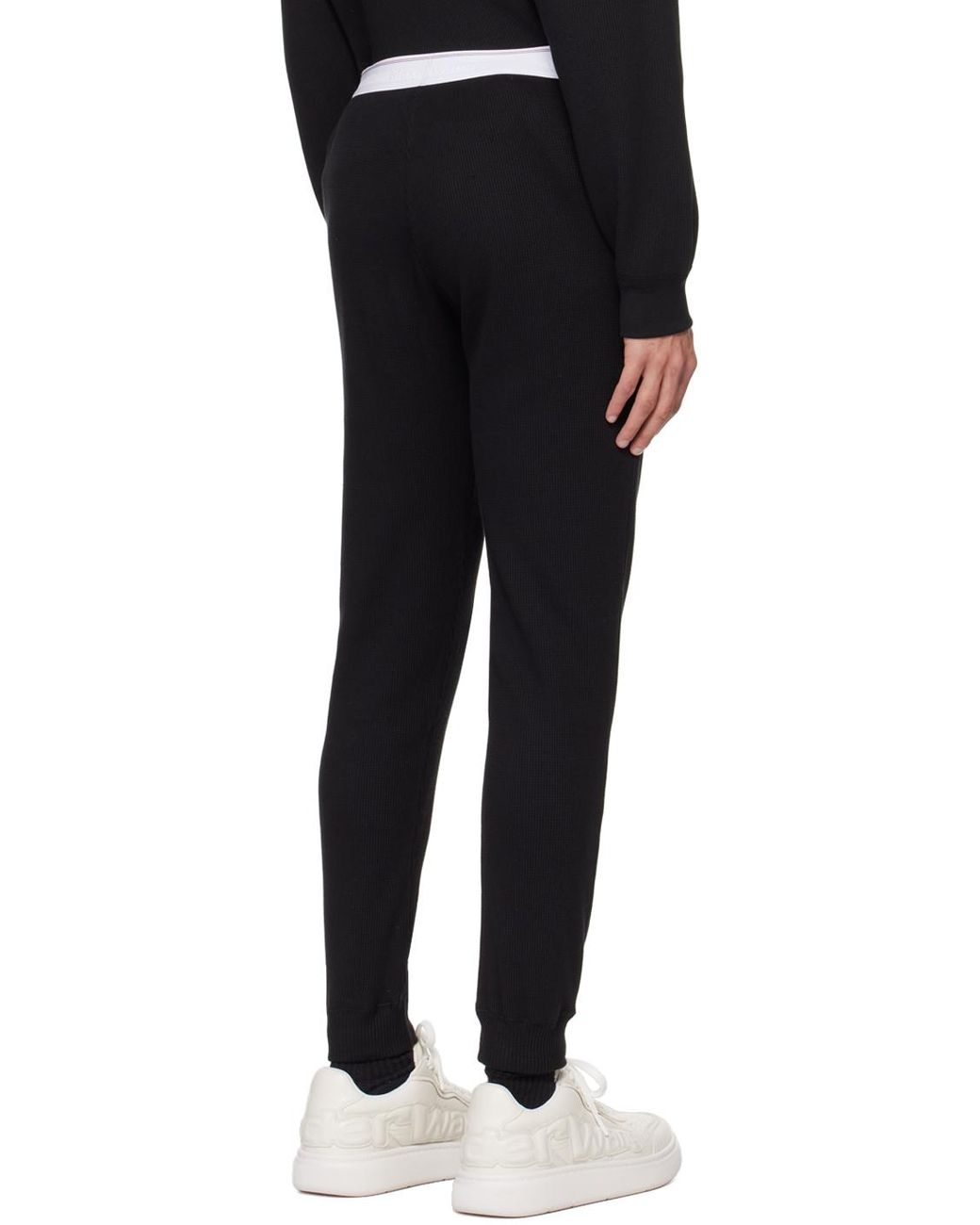 C-Able Waffle Knit Joggers - Black –