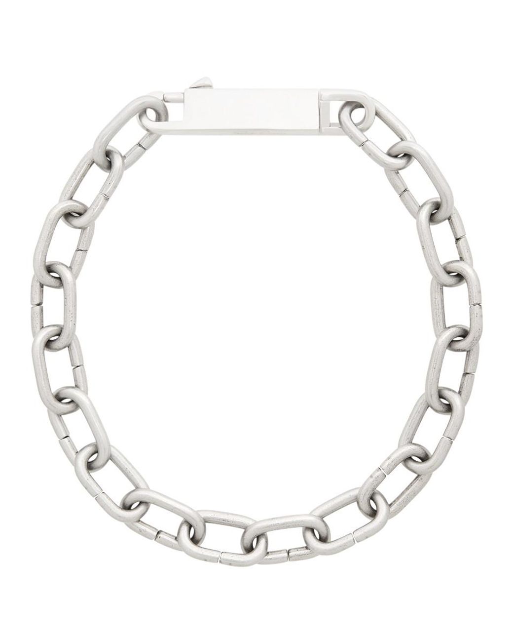 Rick Owens Silver Easy Choker Necklace in Metallic for Men | Lyst