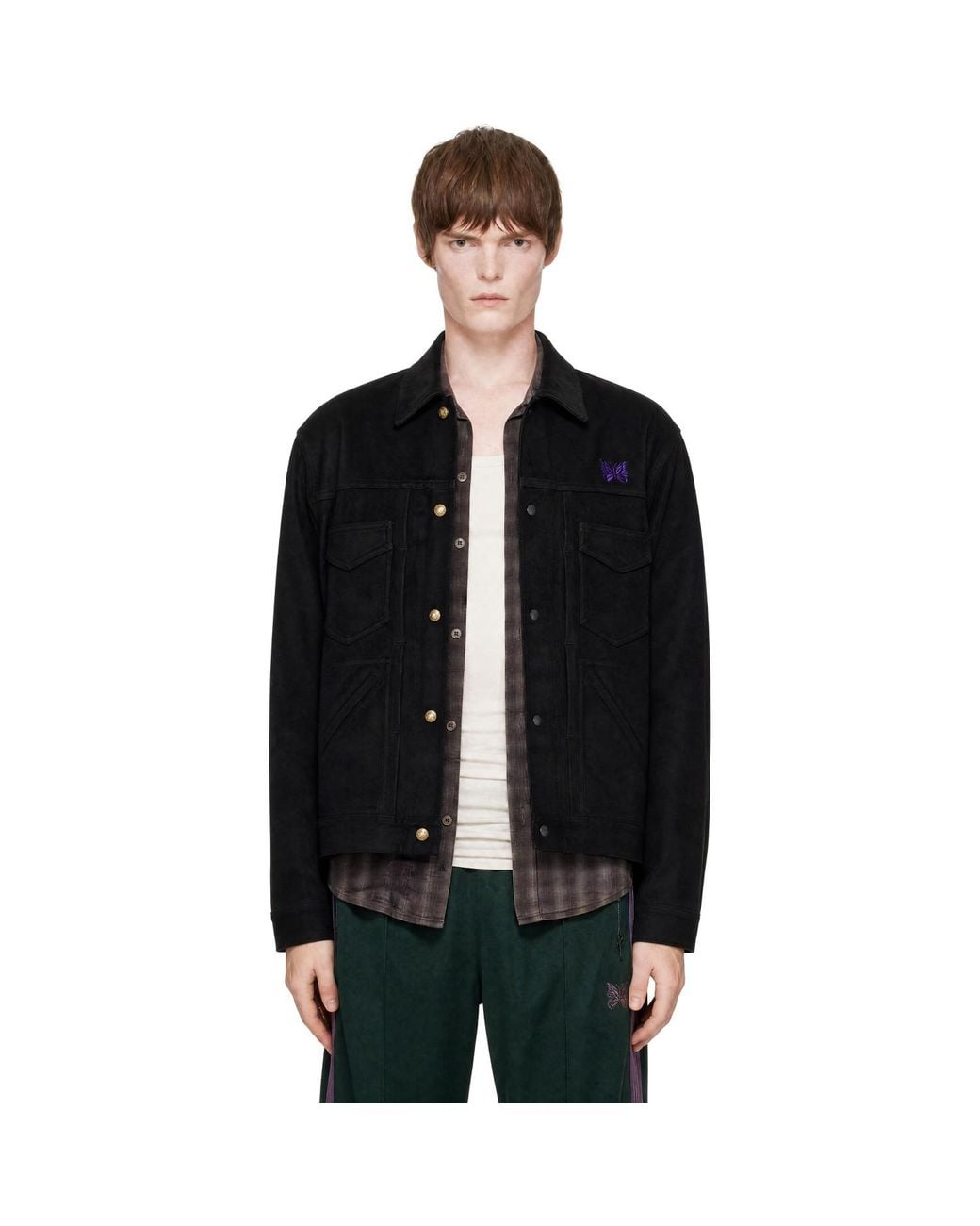 Needles Black Penny Jean Jacket for men