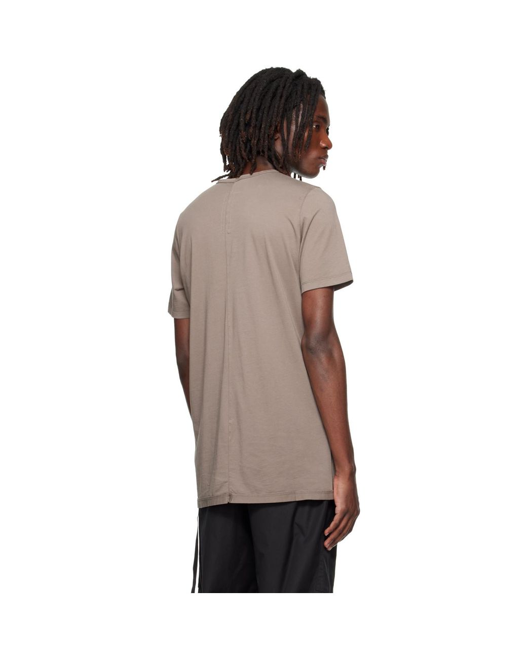 Rick Owens Brown Tower Level T-Shirt for men
