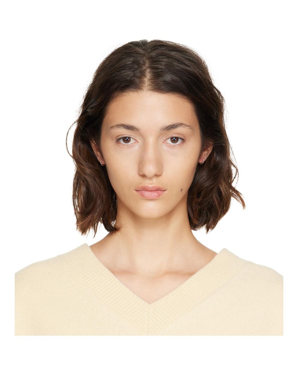 Sophie Buhai Natural Small Nouveau Hoop Earrings