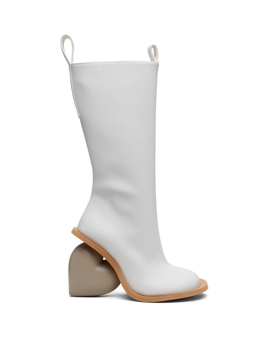 Yume Yume White Off- Love Tall Boots
