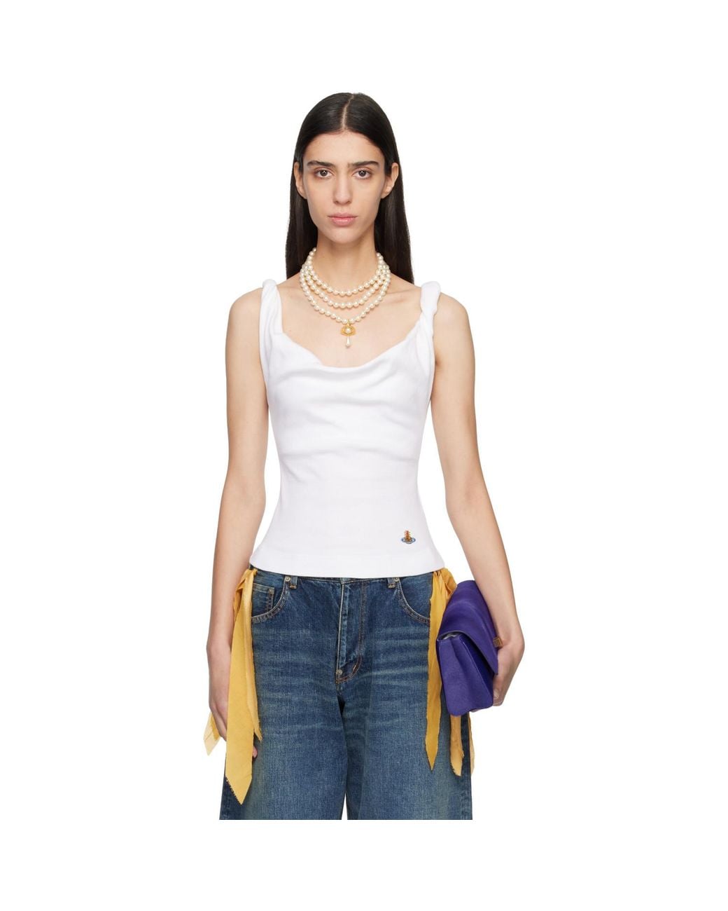 Vivienne Westwood Anna Top in White | Lyst