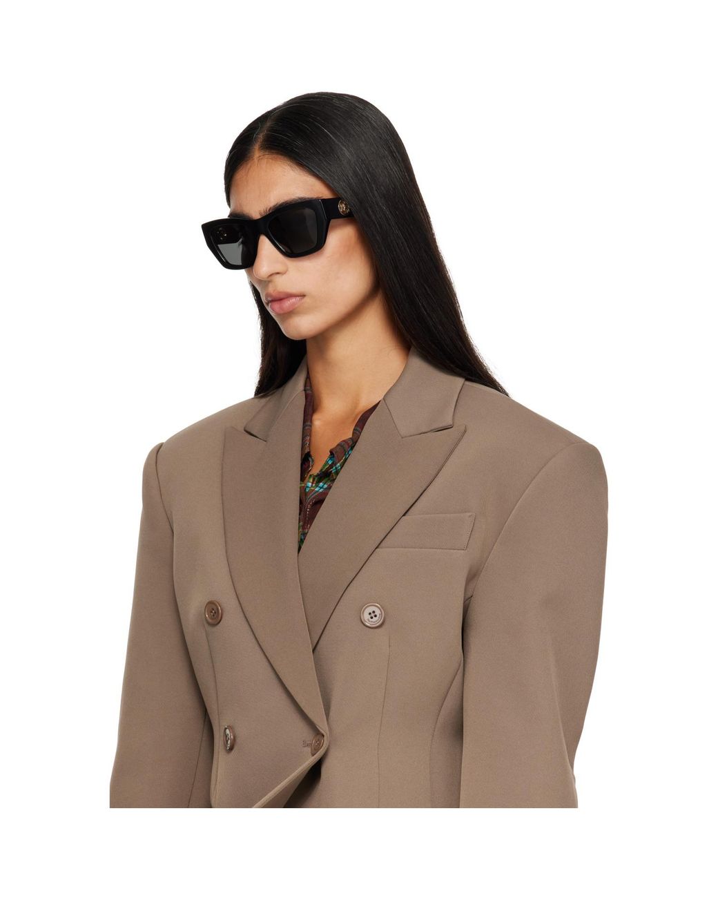 Burberry Gray Square Sunglasses