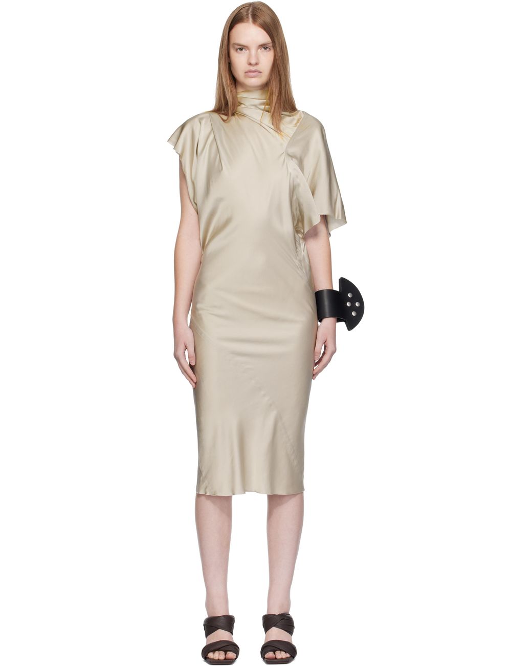 princess polly baby blue dress Rick Owens Off- Concordians Seb Midi Dress in Black