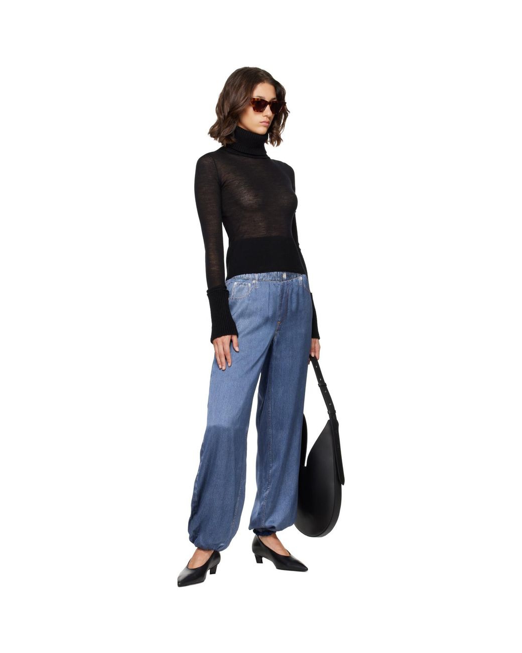 Rag & Bone Black Paloma Leather Heels