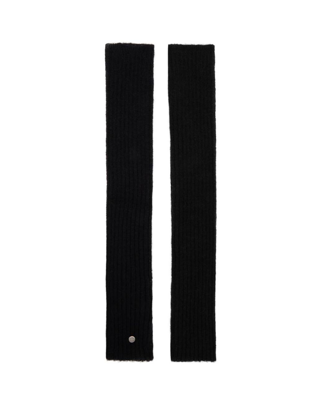 Rick Owens Black Mohair & Alpaca Arm Warmers for Men | Lyst