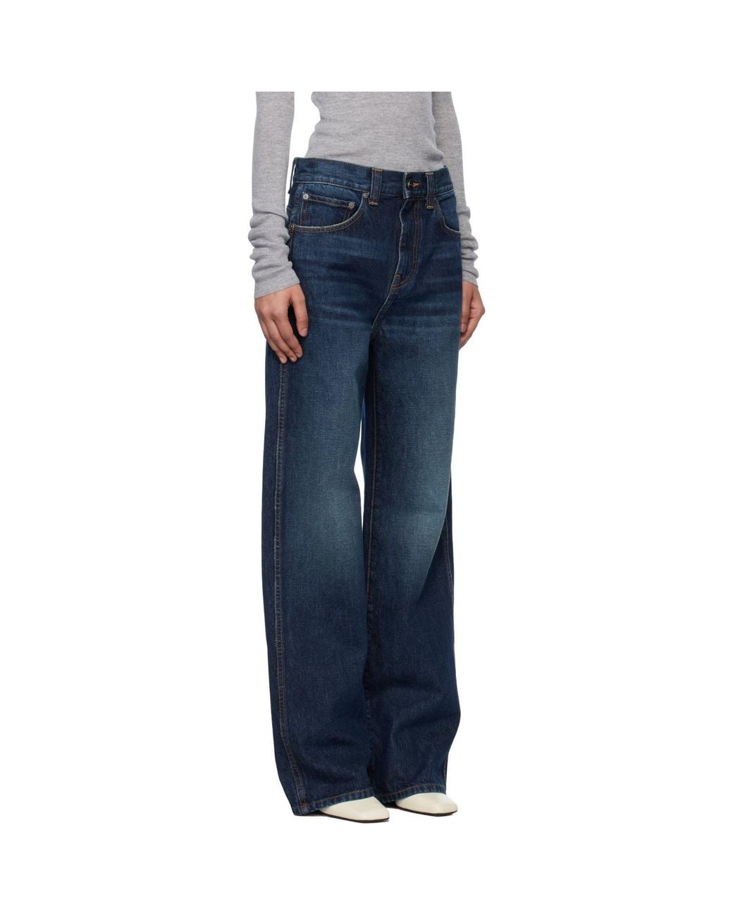 Khaite Blue Bonnie Jeans
