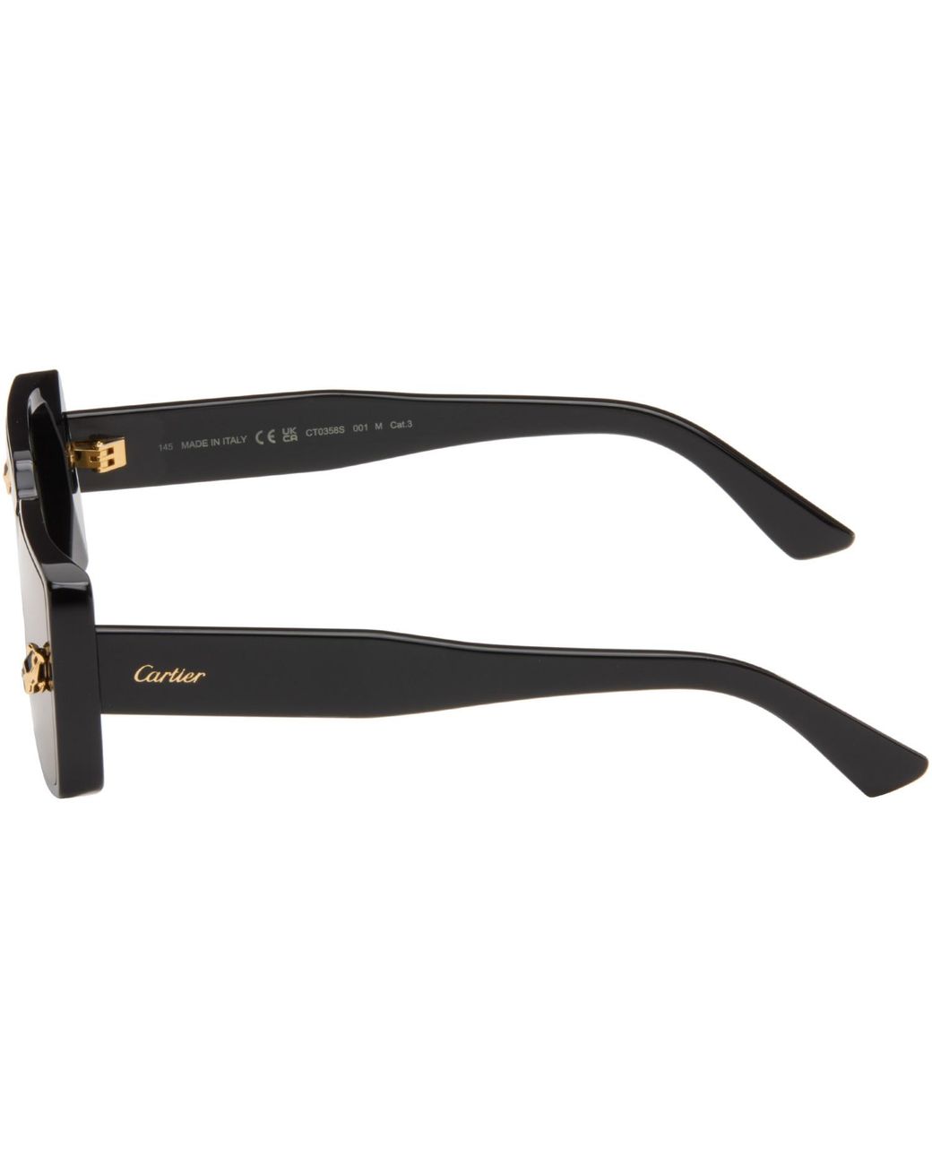 Cartier Brown 'Panthère De Sunglasses