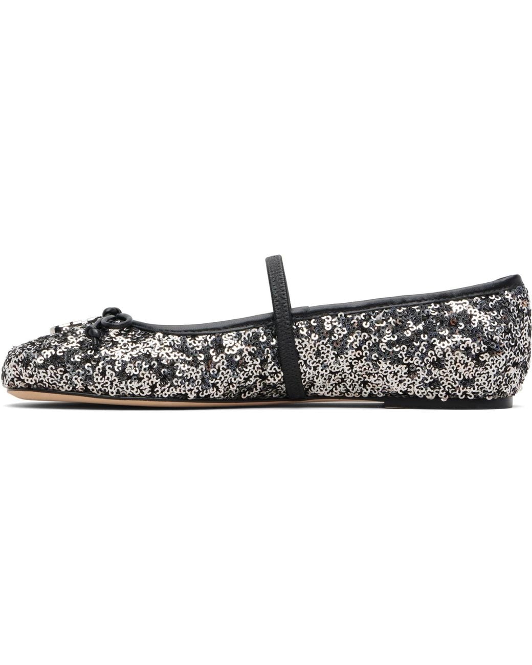 Marc Jacobs Black 'The Sequin Sabrina' Ballerina Flats