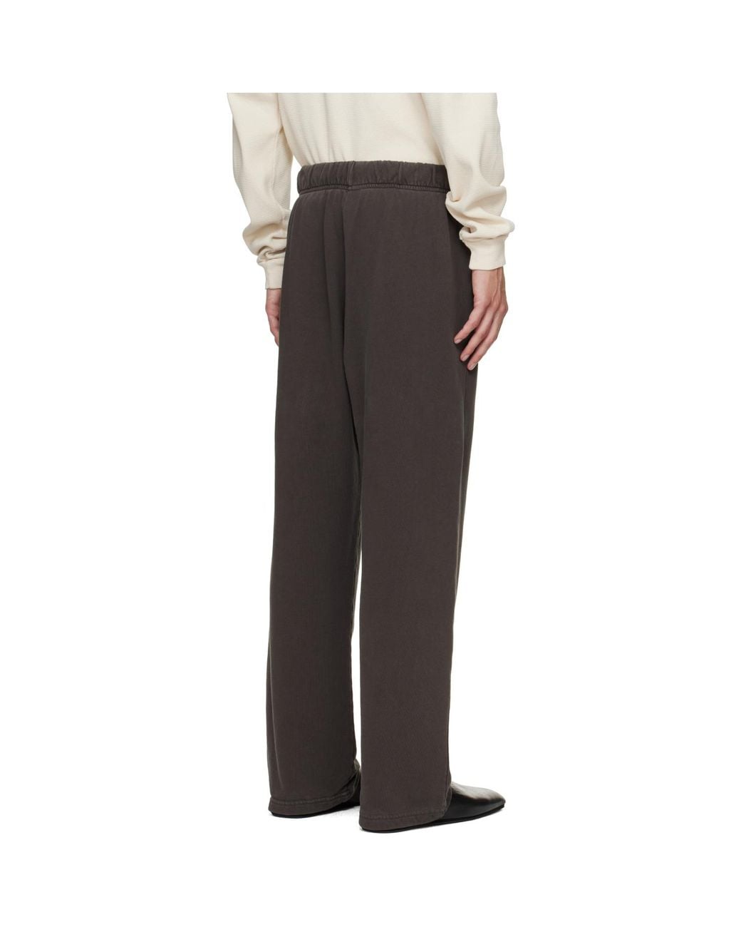 Les Tien Gray French Terry Classic Sweatpants for men