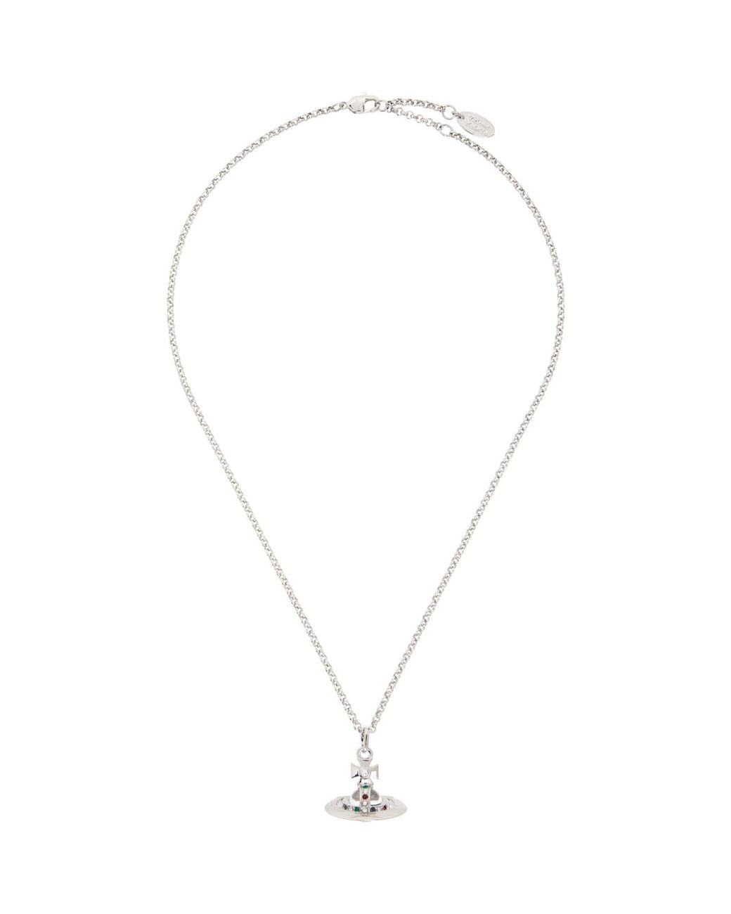 Vivienne Westwood Metallic New Tiny Orb Pendant Necklace for men