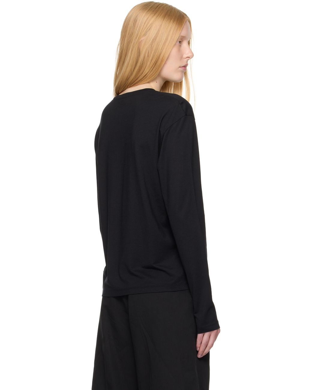Totême  Black Classic Long-Sleeve T-Shirt