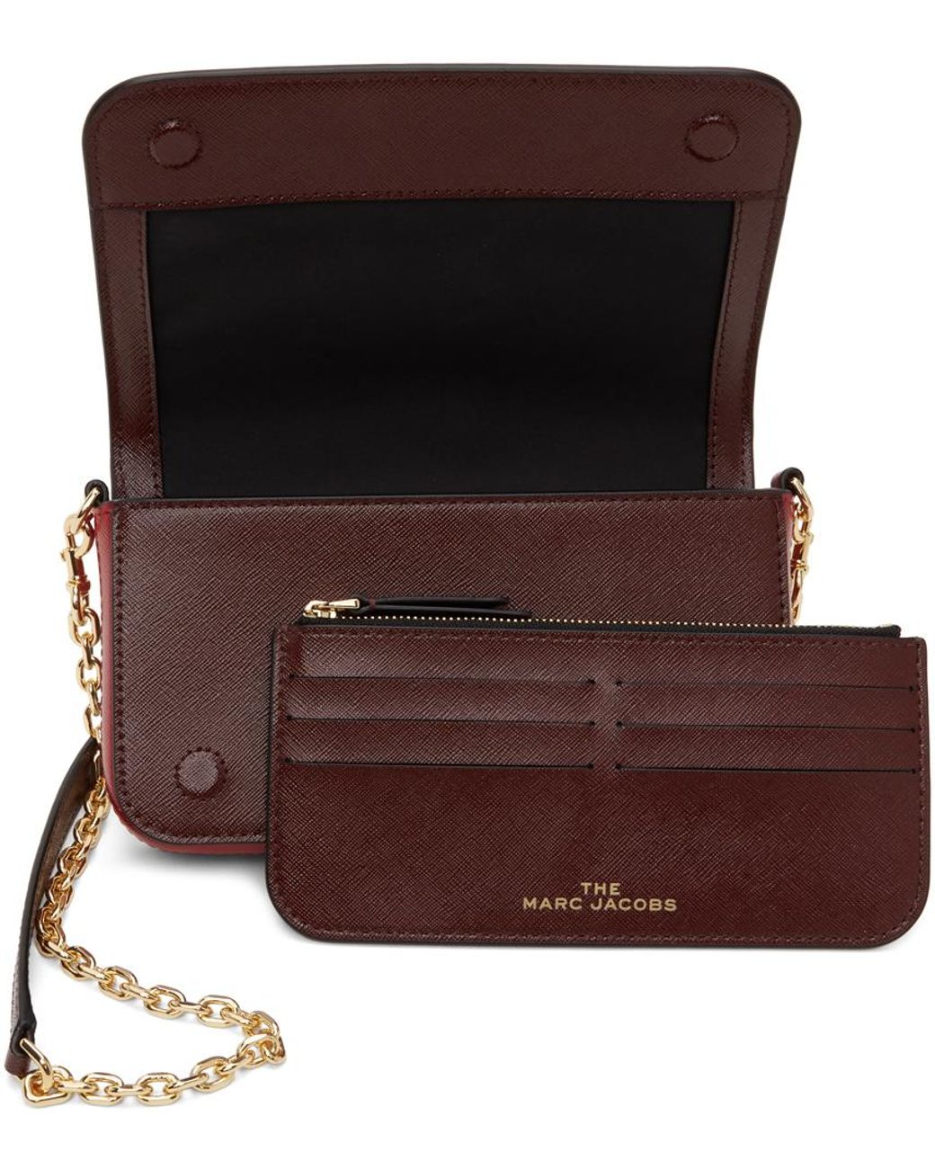 Marc Jacobs 'the Snapshot' Wallet On Chain Bag in Black | Lyst