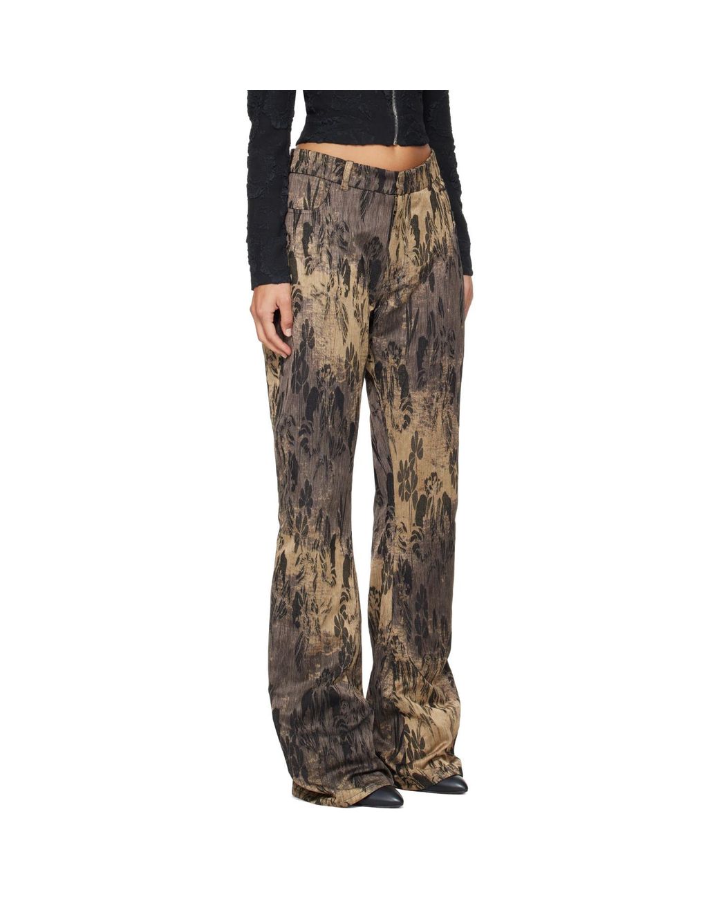 Petra Fargerstrom Metallic Jacquard Trousers