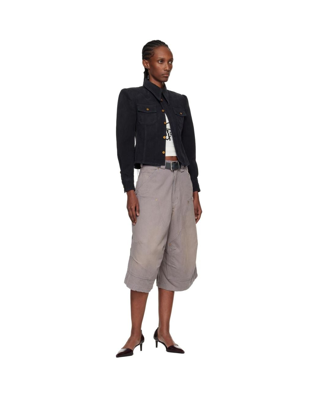 Willy Chavarria Black Denim Chavela L/ Shirt