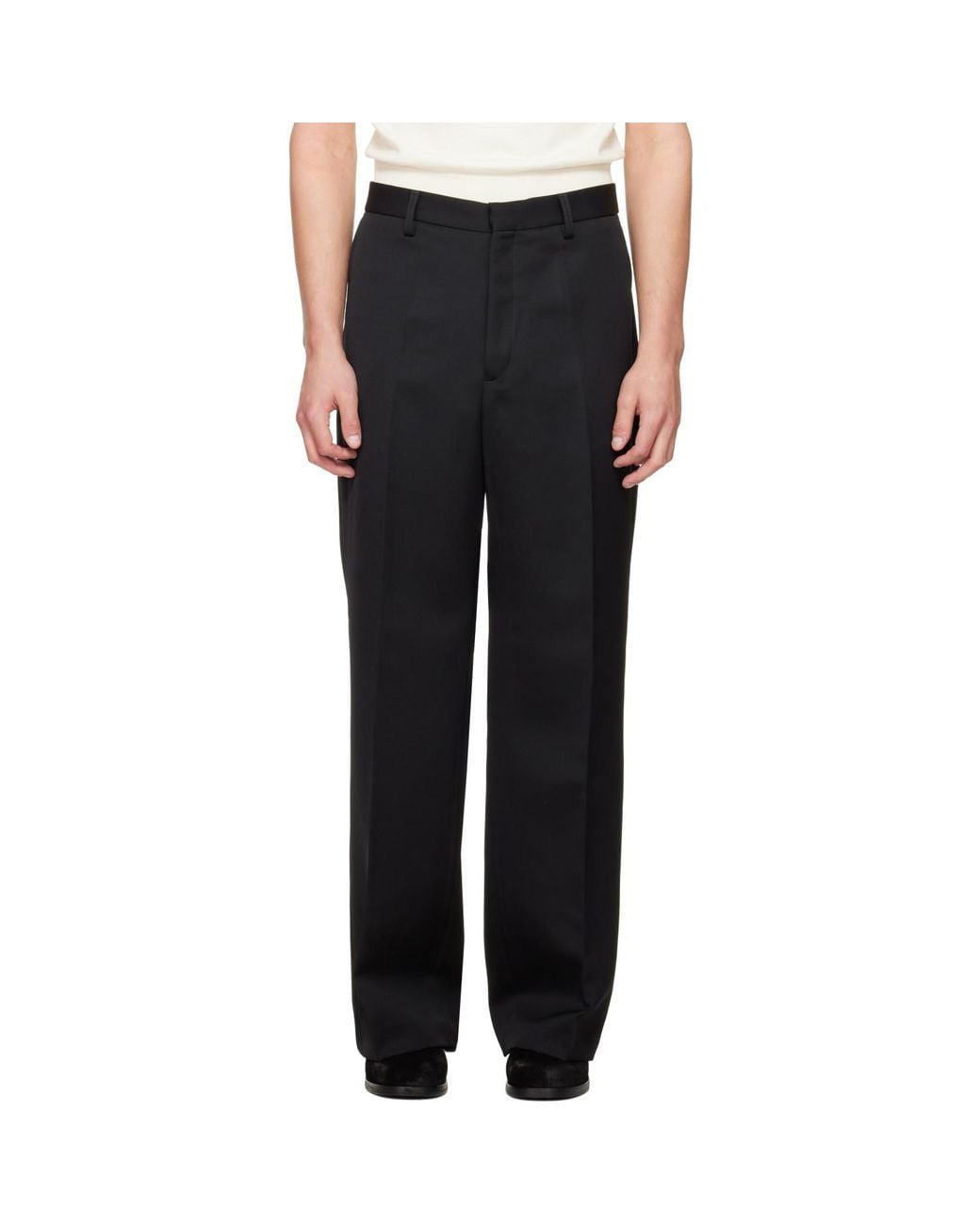 Second/Layer Black Zooty Trousers for men