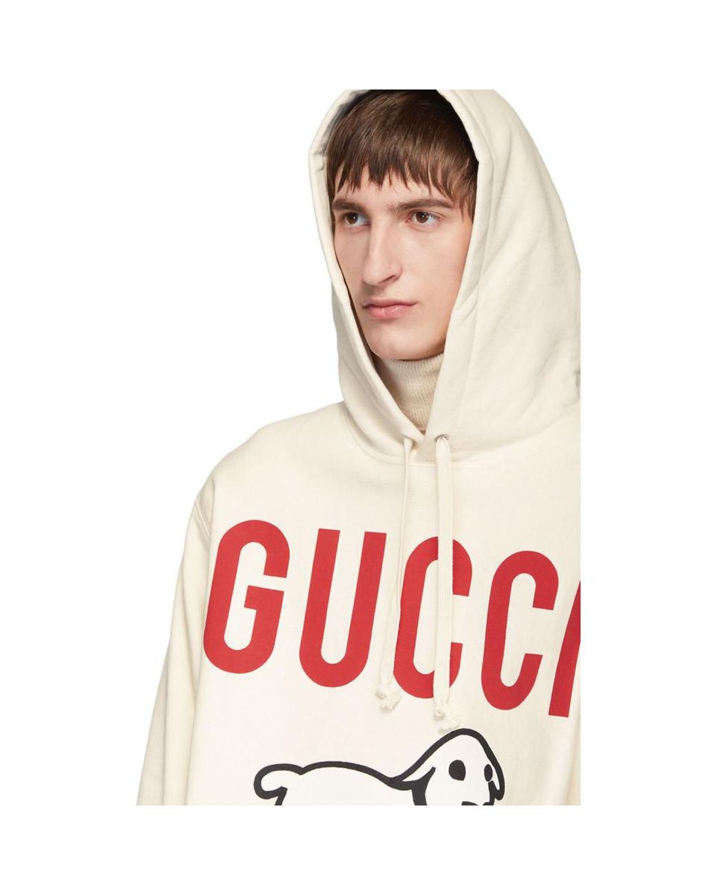 Gucci Off-white Lamb Hoodie for Men |