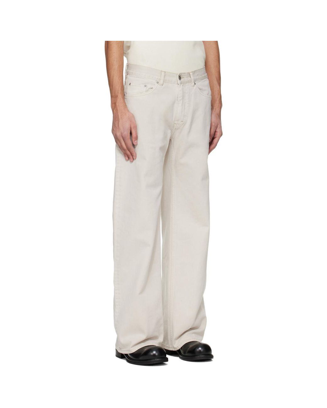 Hope White Off- Shake Jeans for men
