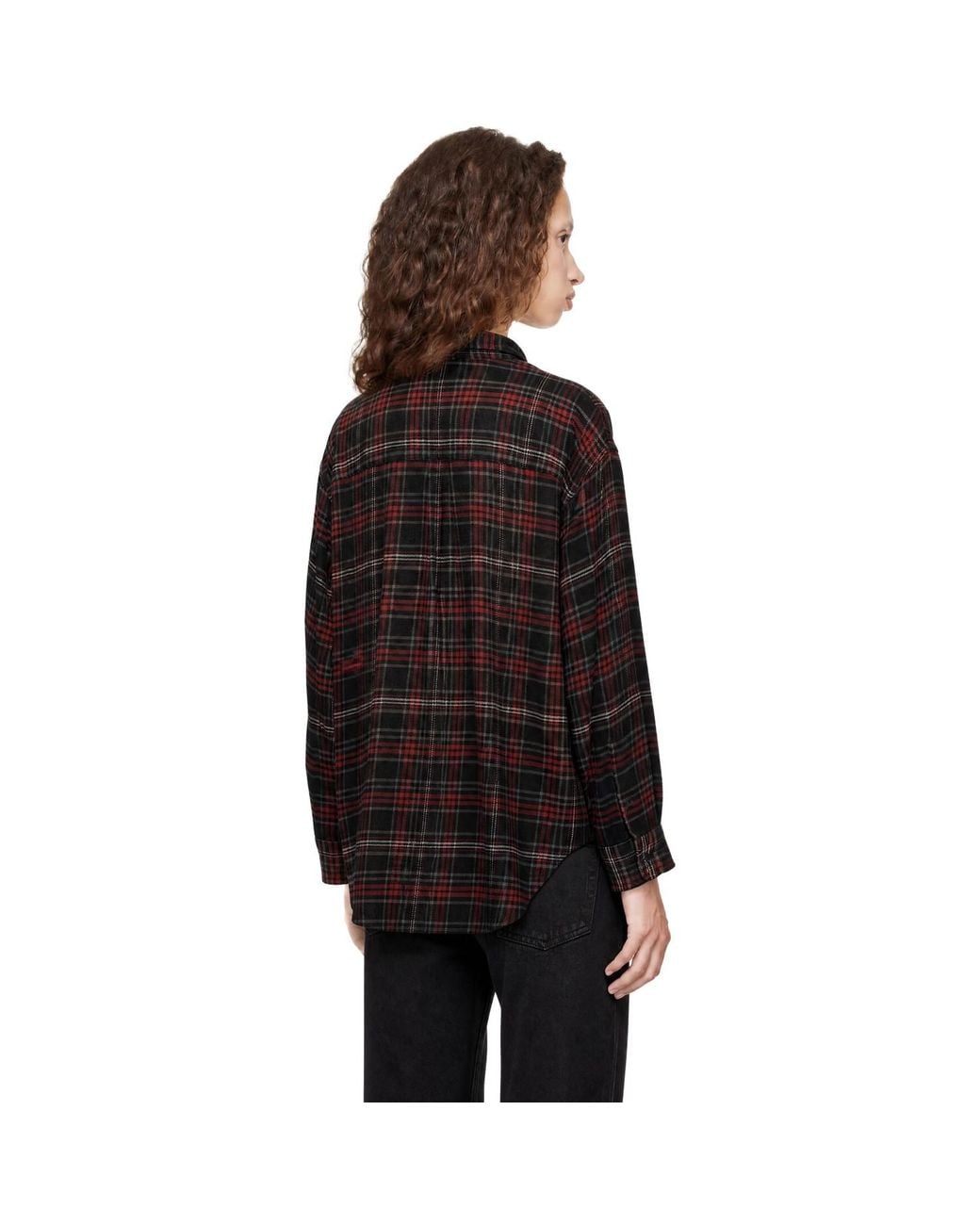 R13 Black Boyfriend Cut Shirt