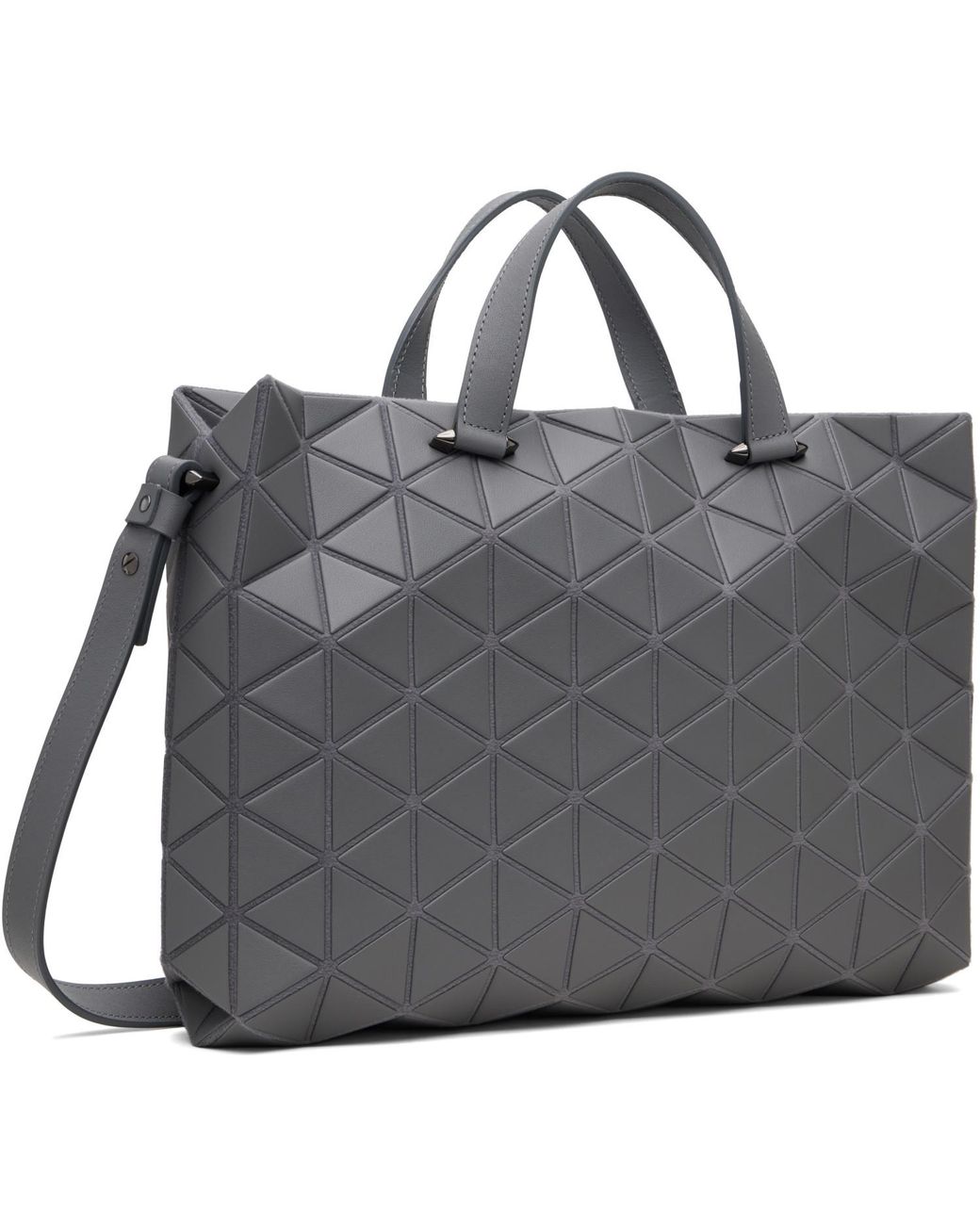 Issey Miyake Black Matte Tonneau Bag for men