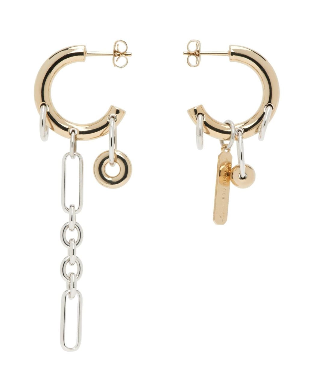 Justine Clenquet Metallic Iris Earrings