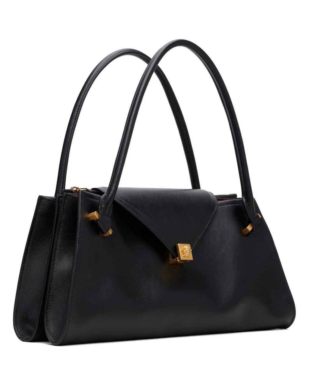 Versace Black Severine Leather Shoulder Bag