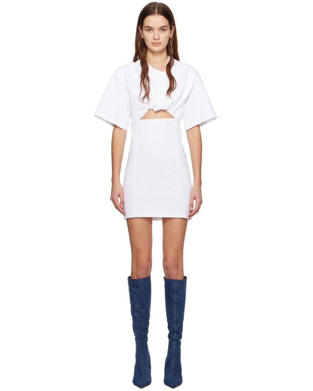 Robe courte 'la robe t-shirt bahia' blanche - le chouchou Jacquemus en  coloris Noir | Lyst